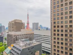 【東京都/港区虎ノ門】パークコート虎ノ門 眺望：バルコニーから（ズームなし）