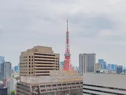 【東京都/港区虎ノ門】パークコート虎ノ門 眺望：バルコニーから（ズームあり）