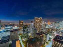 【東京都/港区芝浦】プラウドタワー芝浦 眺望：夜景　ズームなし