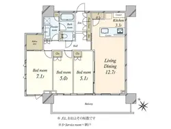 【東京都/新宿区西新宿】シティタワー新宿 間取り図