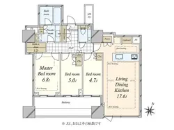 【東京都/千代田区四番町】パークコート千代田四番町 間取り図