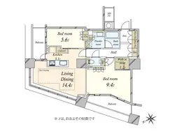 【東京都/新宿区西新宿】ザ・パークハウス西新宿タワー60 間取り図