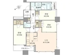 【神奈川県/横浜市中区日本大通】シティタワー横濱 間取り図