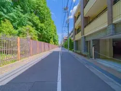 【東京都/渋谷区千駄ヶ谷】リビオ新宿御苑 前面道路