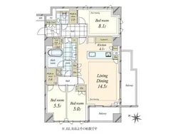 【東京都/千代田区六番町】ザ・パークハウス千代田六番町 間取り図