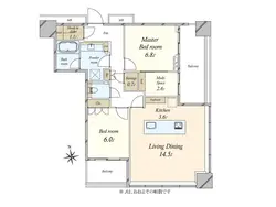【東京都/港区浜松町】WORLD TOWER RESIDENCE 間取り図