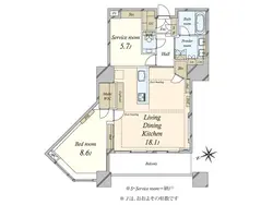 【東京都/港区白金】白金タワー 間取り図