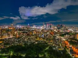 【東京都/豊島区東池袋】プラウドタワー東池袋ステーションアリーナ 眺望：南側（ズームあり）