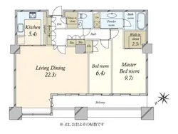 【東京都/港区東新橋】東京ツインパークス ライトウィング 間取り図