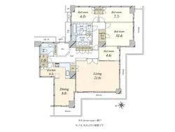 【東京都/江東区東雲】Wコンフォートタワーズ　W Comfort Towers EAST 間取り図