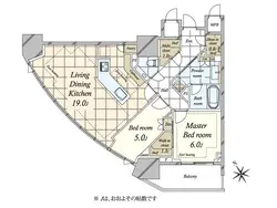 【東京都/港区北青山】パークコート北青山 間取り図