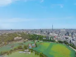 【東京都/台東区池之端】ブリリアタワー上野池之端 共用施設：屋上からの眺望