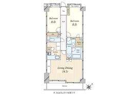 【東京都/港区赤坂】ライオンズマンション乃木坂 間取り図