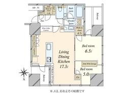 【東京都/港区三田】三田ガーデンヒルズ サウスヒル 間取り図