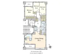 【東京都/港区南青山】ザ・パークハウスグラン南青山高樹町 間取り図