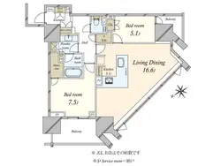 【東京都/渋谷区恵比寿】グランドヒルズ恵比寿 間取り図