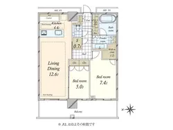 【東京都/港区白金】グランドメゾン白金の杜ザ・タワー 間取り図