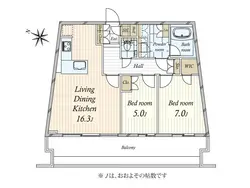 【東京都/新宿区大京町】プラウド新宿御苑エンパイア 間取り図