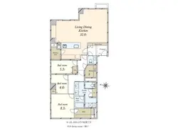 【東京都/千代田区一番町】一番町パークマンション 間取り図