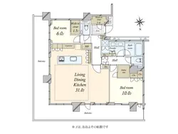 【東京都/中央区晴海】HARUMI FLAG PARK VILLAGE T棟 間取り図