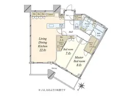 【東京都/中央区勝どき】パークタワー勝どきサウス 間取り図