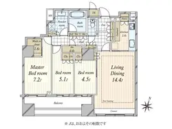 【東京都/千代田区神田須田町】パークホームズ千代田淡路町 間取り図