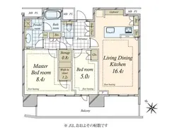 【東京都/港区赤坂】パークコート赤坂檜町ザタワー 間取り図