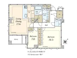 【東京都/港区南青山】ザ・パークハウスグラン南青山 間取り図