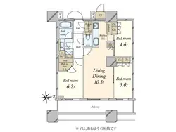 【東京都/品川区北品川】パークシティ大崎ザタワー 間取り図