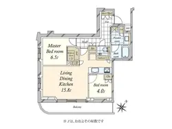 【東京都/渋谷区東】パークコート恵比寿 間取り図