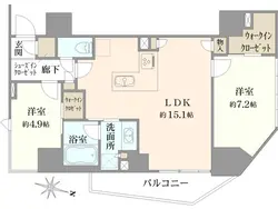 【東京都/千代田区平河町】グランリビオ千代田平河町 間取り図