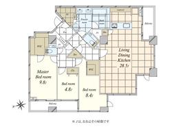 【東京都/港区高輪】シティタワー高輪 間取り図