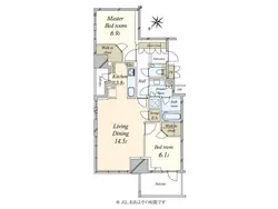 【東京都/渋谷区渋谷】プラウドタワー渋谷 間取り図