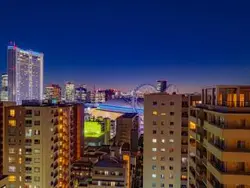 【東京都/文京区本郷】ブランズ本郷 眺望：バルコニーから（夜景）