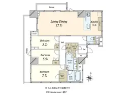 【東京都/文京区本郷】ブランズ本郷 間取り図