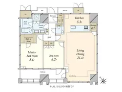 【東京都/渋谷区渋谷】プラウドタワー渋谷 間取り図