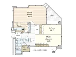 【東京都/港区元麻布】元麻布ヒルズ フォレストタワー 間取り図