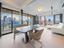 【東京都/港区虎ノ門】シティタワー虎ノ門 リビング・ダイニング：家具・調度品は価格に含まれません。