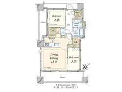【東京都/港区虎ノ門】シティタワー虎ノ門 間取り図