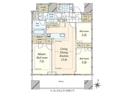 【東京都/渋谷区宇田川町】パークコート渋谷ザタワー 間取り図