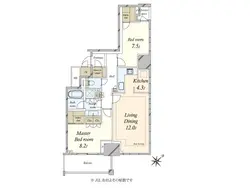 【東京都/渋谷区渋谷】プラウドタワー渋谷 間取り図
