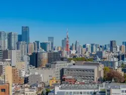 【東京都/港区高輪】高輪シティハウス 眺望：ズームあり