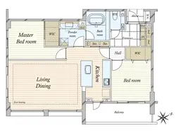 【東京都/渋谷区上原】ディアナコート上原 間取り図