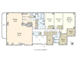 【東京都/目黒区目黒】ザ・レジデンス目黒 間取り図