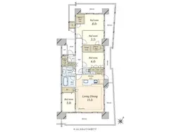 【東京都/中央区晴海】HARUMI FLAG SEA VILLAGE E棟 間取り図