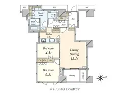 【東京都/港区西麻布】ザ・パークハウス西麻布レジデンス 間取り図