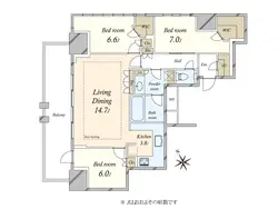 【東京都/渋谷区渋谷】プラウドタワー渋谷 間取り図