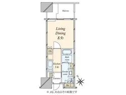 【東京都/港区麻布台】麻布台ヒルズレジデンスB 間取り図