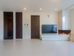 【東京都/港区赤坂】パークコート赤坂ザタワー 壁掛テレビ対応・水蒸気で炎を演出した暖炉