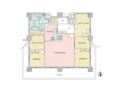 【東京都/港区海岸】エクサージュ海岸 間取り図